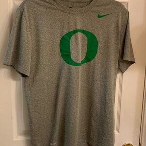 Nike Gray and Green Short Sleeve Tee